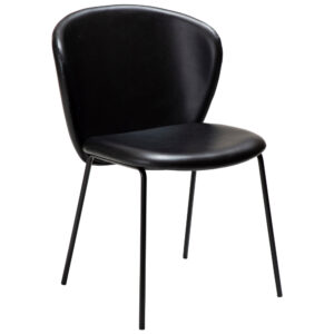 ​​​​​Dan-Form Čern&aacute; koženkov&aacute; j&iacute;deln&iacute; židle DAN-FORM Stay