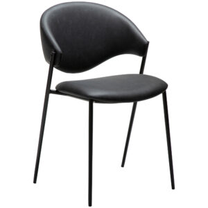 ​​​​​Dan-Form Čern&aacute; koženkov&aacute; j&iacute;deln&iacute; židle DAN-FORM Zone
