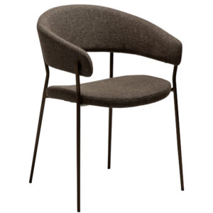 ​​​​​Dan-Form Hněd&aacute; boucl&eacute; j&iacute;deln&iacute; židle DAN-FORM Reboot