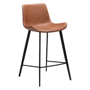 ​​​​​Dan-Form Hněd&aacute; koženkov&aacute; barov&aacute; židle DAN-FORM Hype 65 cm