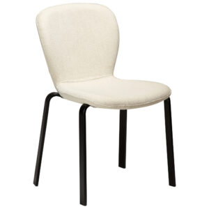 ​​​​​Dan-Form Kr&eacute;mově b&iacute;l&aacute; boucl&eacute; j&iacute;deln&iacute; židle DAN-FORM Heap