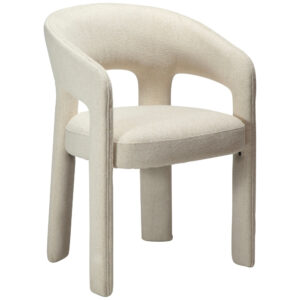 ​​​​​Dan-Form Kr&eacute;mově b&iacute;l&aacute; boucl&eacute; j&iacute;deln&iacute; židle DAN-FORM Splendor