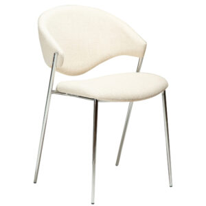 ​​​​​Dan-Form Kr&eacute;mově b&iacute;l&aacute; boucl&eacute; j&iacute;deln&iacute; židle DAN-FORM Zone