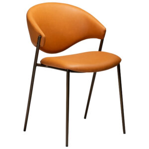 ​​​​​Dan-Form Oranžov&aacute; koženkov&aacute; j&iacute;deln&iacute; židle DAN-FORM Zone