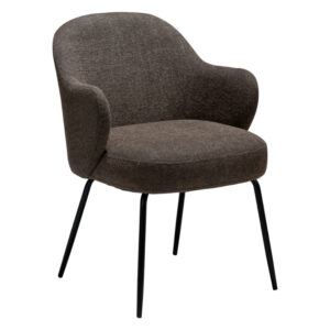 ​​​​​Dan-Form Tmavě hněd&aacute; boucl&eacute; j&iacute;deln&iacute; židle DAN-FORM Bae