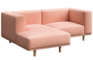 Ame Yens Sametov&aacute; rohov&aacute; pohovka Kukumo 204 cm