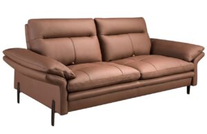 Angel Cerd&aacute; Hněd&aacute; kožen&aacute; trojm&iacute;stn&aacute; pohovka No. 6241