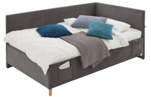 Antracitov&aacute; man&scaron;estrov&aacute; postel Meise M&ouml;bel Cool II. 120 x 200 cm