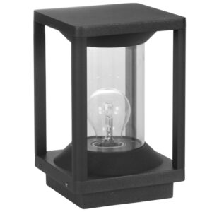 Antracitově &scaron;ed&eacute; kovov&eacute; venkovn&iacute; světlo Nova Luce Loeve 22 cm