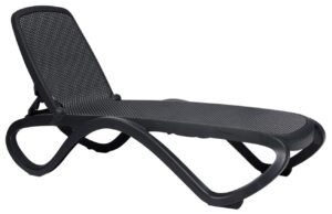 Antracitově &scaron;ed&eacute; l&aacute;tkov&eacute; zahradn&iacute; leh&aacute;tko Nardi Omega