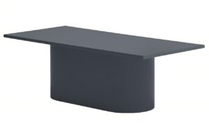Antracitově &scaron;ed&yacute; lakovan&yacute; konferenčn&iacute; stolek Teulat Totem 110 x 50 cm