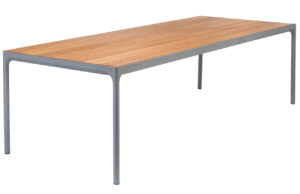 Antracitov&yacute; bambusov&yacute; zahradn&iacute; j&iacute;deln&iacute; stůl HOUE Four 270 x 90 cm