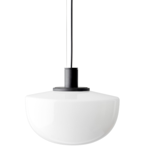 Audo CPH B&iacute;l&eacute; skleněn&eacute; z&aacute;věsn&eacute; světlo AUDO BANK 30 cm