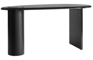 Audo CPH Čern&yacute; dubov&yacute; pracovn&iacute; stůl AUDO ECLIPSE 160 x 80 cm