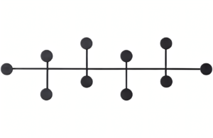 Audo CPH Čern&yacute; kovov&yacute; n&aacute;stěnn&yacute; vě&scaron;&aacute;k AUDO AFTEROOM 23