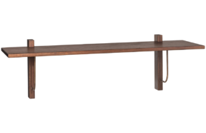 Audo CPH Hněd&aacute; dubov&aacute; n&aacute;stěnn&aacute; police AUDO CORBEL 100 x 45 cm