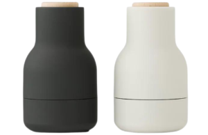 Audo CPH Set dvou b&iacute;lo čern&yacute;ch silikonov&yacute;ch ml&yacute;nků na sůl a pepř AUDO GRINDER 10