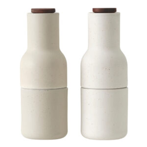 Audo CPH Set dvou b&iacute;l&yacute;ch keramick&yacute;ch ml&yacute;nků na sůl a pepř GRINDER 20