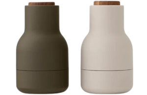 Audo CPH Set dvou zeleno b&eacute;žov&yacute;ch silikonov&yacute;ch ml&yacute;nků na sůl a pepř AUDO GRINDER 10