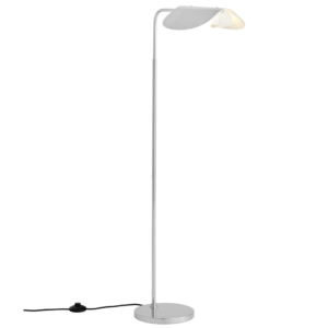 Audo CPH Stř&iacute;brn&aacute; kovov&aacute; stojac&iacute; lampa AUDO WING 118 cm