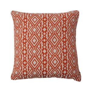 BOHOLOGY Oranžovo-b&eacute;žov&yacute; venkovn&iacute; povlak na pol&scaron;t&aacute;ř Aztec 45 x 45 cm