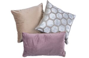 BOHOLOGY Set tř&iacute; povlaků na pol&scaron;t&aacute;ř Hexagon - b&eacute;žov&yacute;