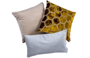 BOHOLOGY Set tř&iacute; povlaků na pol&scaron;t&aacute;ř Hexagon - b&eacute;žov&yacute;