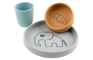 Barevn&aacute; silikonov&aacute; j&iacute;deln&iacute; sada Done by Deer Elphee II.