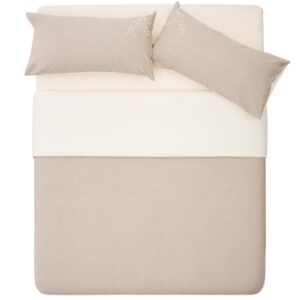 B&eacute;žov&aacute; bavlněn&aacute; sada povlečen&iacute; Kave Home Sotela 150 x 220 cm