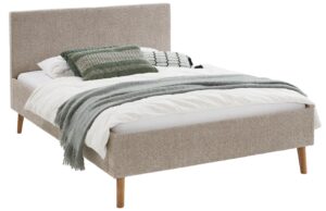 B&eacute;žov&aacute; čalouněn&aacute; dvoulůžkov&aacute; postel Meise M&ouml;bel Kreta 180 x 200 cm