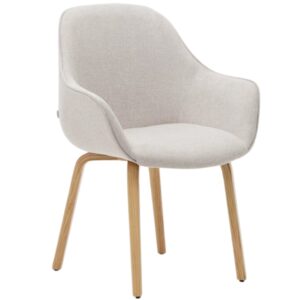 B&eacute;žov&aacute; čalouněn&aacute; j&iacute;deln&iacute; židle Kave Home Aleli