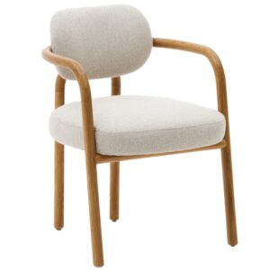 B&eacute;žov&aacute; čalouněn&aacute; j&iacute;deln&iacute; židle Kave Home Melqui