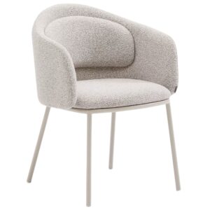 B&eacute;žov&aacute; čalouněn&aacute; j&iacute;deln&iacute; židle Kave Home Minda