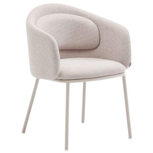 B&eacute;žov&aacute; čalouněn&aacute; j&iacute;deln&iacute; židle Kave Home Minda II.