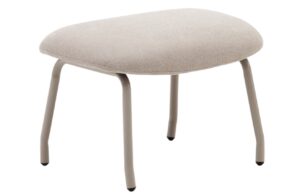 B&eacute;žov&aacute; čalouněn&aacute; podnožka Kave Home Belina 58 x 40 cm
