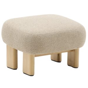 B&eacute;žov&aacute; čalouněn&aacute; podnožka Kave Home Nema 66