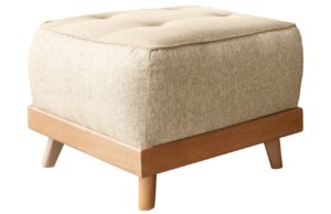 B&eacute;žov&aacute; čalouněn&aacute; podnožka Miuform Dazzling Daisy 56 x 56 cm