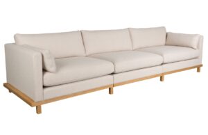 B&eacute;žov&aacute; čalouněn&aacute; pohovka ZUIVER BLOSSOM 335 cm