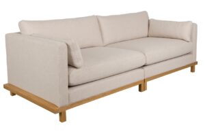 B&eacute;žov&aacute; čalouněn&aacute; pohovka Zuiver BLOSSOM 230 cm