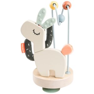 B&eacute;žov&aacute; dřevěn&aacute; hračka s aktivitami Done by Deer Lalee