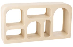 B&eacute;žov&aacute; dřevěn&aacute; knihovna J-line Cargo 75 x 146 cm