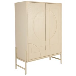 B&eacute;žov&aacute; dubov&aacute; komoda ZUIVER FACES 100 x 45 cm