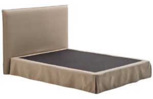 B&eacute;žov&aacute; dvoulůžkov&aacute; postel s čelem Kave Home Jaira 160 x 200 cm