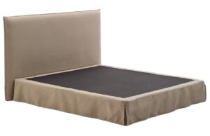 B&eacute;žov&aacute; dvoulůžkov&aacute; postel s čelem Kave Home Jaira 180 x 200 cm