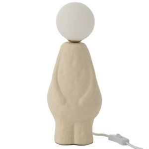 B&eacute;žov&aacute; kameninov&aacute; stoln&iacute; lampa J-line Figure