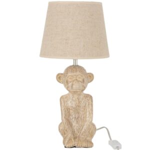 B&eacute;žov&aacute; keramick&aacute; stoln&iacute; lampa J-Line Maki 46 cm