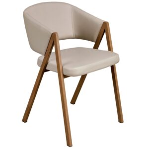 B&eacute;žov&aacute; koženkov&aacute; j&iacute;deln&iacute; židle Angel Cerd&aacute; No. 4163