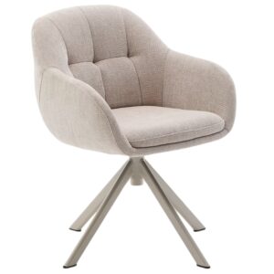 B&eacute;žov&aacute; otočn&aacute; židle Kave Home Dorina