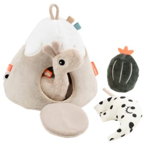 B&eacute;žov&aacute; ply&scaron;ov&aacute; hračka s aktivitami Done by Deer Lalee