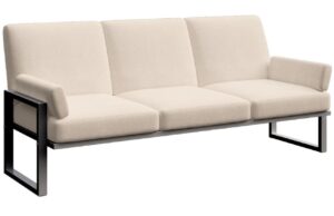 B&eacute;žov&aacute; tř&iacute;m&iacute;stn&aacute; zahradn&iacute; pohovka MESONICA Soledo s antracitovou podnož&iacute; 205 cm